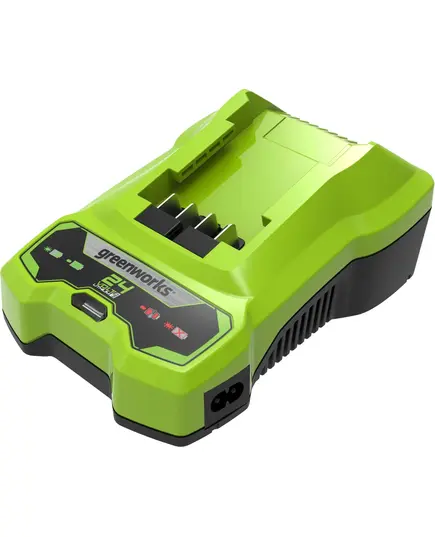 Аккумуляторный перфоратор SDS+ GREENWORKS GD24SDS2, 2ДЖ, 24V бесщеточный, в компл. с АКБ 4АЧ и ЗУ, изображение 7