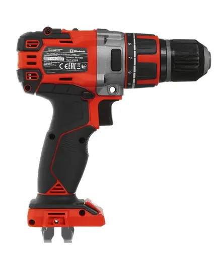 Аккумуляторный шуруповерт EINHELL TP-CD 18/80 Li BL-Solo, 18В, 80Нм, 500/1800/мин, патрон 13мм, без АКК и ЗУ, изображение 3