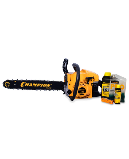 Бензопила CHAMPION 251-18 Акция (Цепь Ch 325"-1.5мм-72зв. + Свеча IGP L7T + Смазка для пильной цепи Ch 1л + Присадка к топливу Ch 0.1л), 2.3кВт, 18", изображение 7