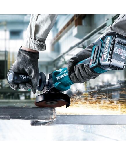 Аккумуляторная угловая шлифовальная машина MAKITA GA005GZ, XGT BL 40В, 125 мм, 8500 об/мин, слайдер (без АКБ и ЗУ), изображение 10