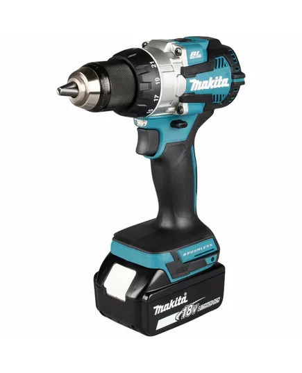 Аккумуляторный шуруповерт MAKITA DDF489RTJ, LXT 18В BL XPT, 13мм, 73/40Нм  (2х5.0Ач, з/у, Makpac)