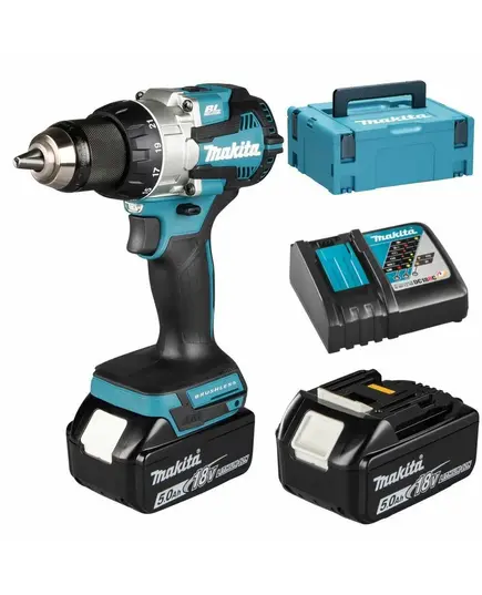 Аккумуляторный шуруповерт MAKITA DDF489RTJ, LXT 18В BL XPT, 13мм, 73/40Нм  (2х5.0Ач, з/у, Makpac), изображение 4