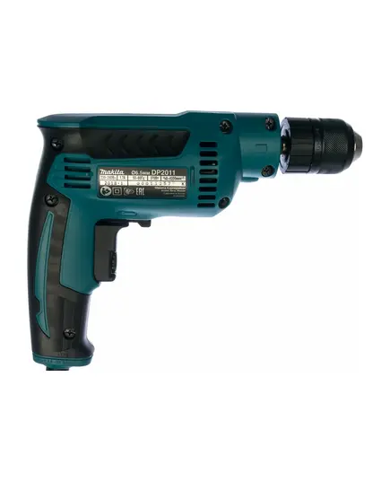 Дрель MAKITA DP2011, 6,5мм, 370Вт, 4200 об/мин., БЗП, 1 скорость, изображение 3