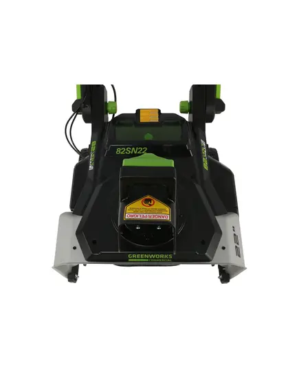 Аккумуляторный снегоуборщик GREENWORKS GD82ST, 82V, 56 см, бесщеточный, без АКБ и ЗУ, изображение 7 от магазина Планета Инструмент Аккумуляторный снегоуборщик GREENWORKS GD82ST, 82V, 56 см, бесщеточный, без АКБ и ЗУ, изображение 7