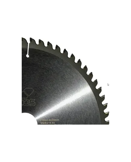 Диск пильный KEOS по металлу 216x30x2.4 z60 (WMB216.60), изображение 2 от магазина Планета Инструмент Диск пильный KEOS по металлу 216x30x2.4 z60 (WMB216.60), изображение 2