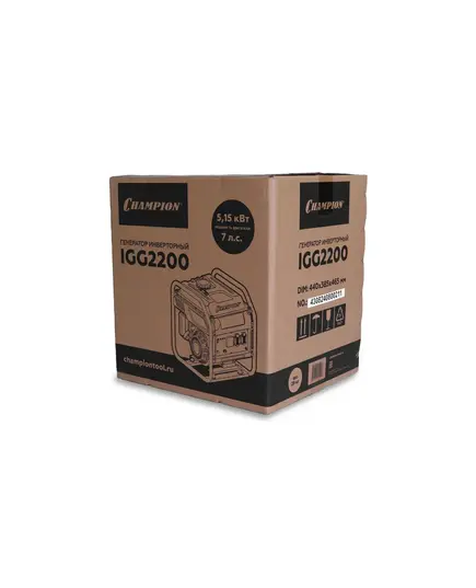 Электростанция инверторная CHAMPION IGG2200, 2/2,1кВт, 7лс, 7л, 25кг, изображение 7