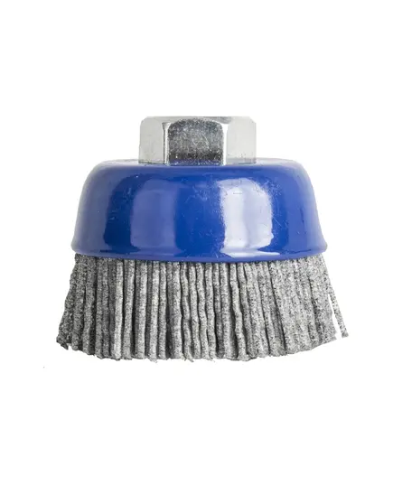 Щетка чашечная ПРАКТИКА М14 100мм нейлоновая (242-687), изображение 2 от магазина Планета Инструмент Щетка чашечная ПРАКТИКА М14 100мм нейлоновая (242-687), изображение 2