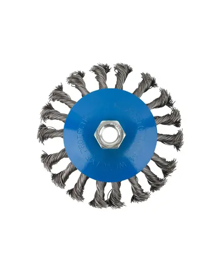 Щетка дисковая MOS, М14,стальная витая проволока с наклоном 115мм 38937М, изображение 2