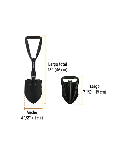 Лопата ТРУППЕР складная, 18", изображение 3