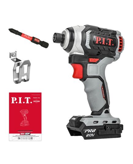 Аккумуляторный винтоверт P.I.T. PSD20H-170A SOLO (20В, 170Нм, 3ск, 3500уд/м, HEX 1/4") без АКБ и ЗУ, изображение 5