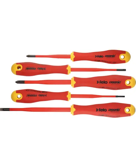 Набор отверток FELO диэлектрических 5шт E-Slim Ergonic (41385198), изображение 2