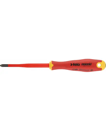 Отвертка диэлектрическая FELO E-Slim Ergonic, PZ 1х80 мм (41519290), изображение 2