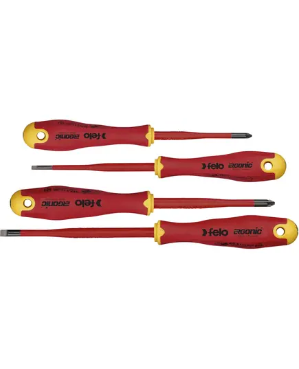Набор отверток FELO диэлектрических Ergonic E-SLIM SL/Z, 4шт 41784198, изображение 2