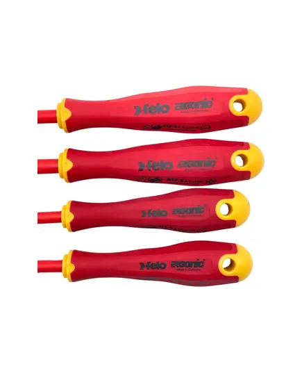 Набор отверток FELO диэлектрических Ergonic E-SLIM SL/Z, 4шт 41784198, изображение 4