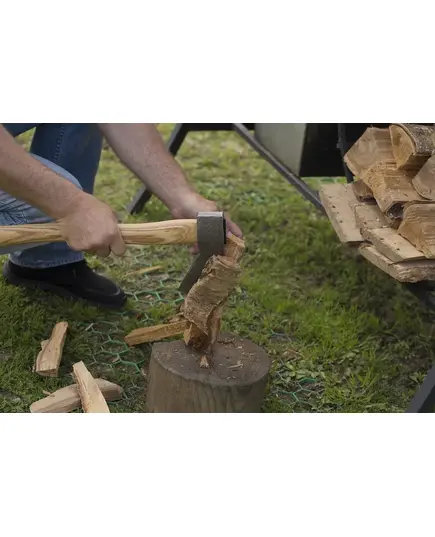 Топор ЦЕНТРОИНСТРУМЕНТ Finland кованый с деревянным топорищем 1000г, изображение 4