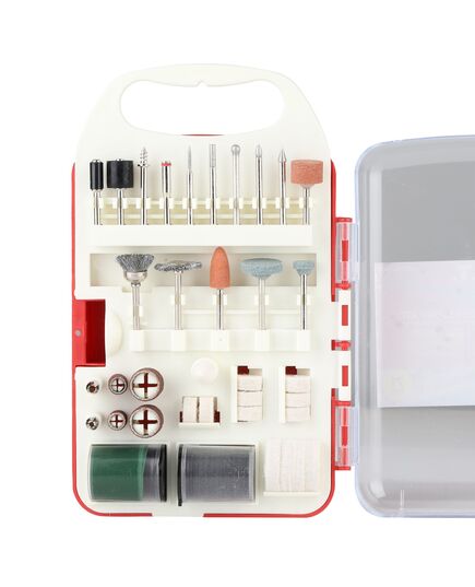 Набор принадлежностей P.I.T. для гравировальных машин 71 предмет, пластиковый кейс (ASET11-0071), изображение 4