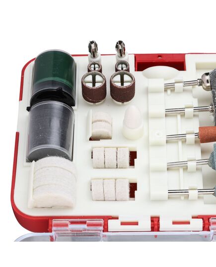 Набор принадлежностей P.I.T. для гравировальных машин 71 предмет, пластиковый кейс (ASET11-0071), изображение 3