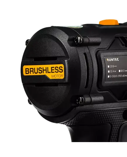 Аккумуляторный шуруповерт ударный RUNTEC PRO RT-ID222, 20 В, 2*2 Ач, 55 Нм, БЗП13 мм, изображение 4