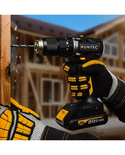 Аккумуляторный шуруповерт ударный RUNTEC PRO RT-ID222, 20 В, 2*2 Ач, 55 Нм, БЗП13 мм, изображение 7