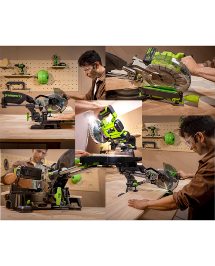 Аккумуляторная пила торцовочная GREENWORKS GD24MS216, 24 В, б/щ, без АКБ и ЗУ, изображение 15