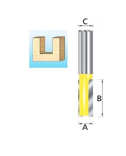 Фреза MAKITA пазовая с 2 режущими кромками 15x20x12x38x2T, изображение 2