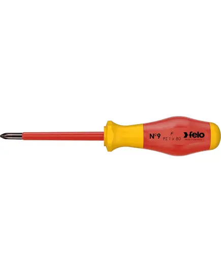 Отвертка FELO диэл. PZ1х80 мм (91510290), изображение 2
