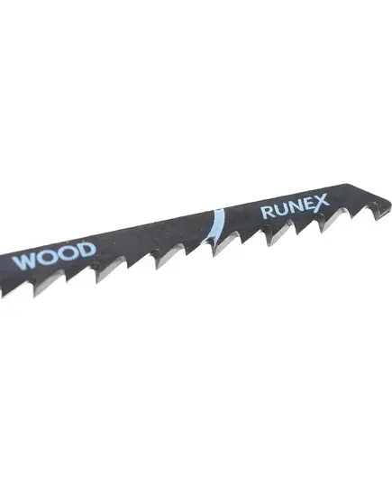 Пилки для лобзиков RUNEX, 100x75 мм 6з/д(древес.,ДСП,фанера h=8-60mm) быстр. распил.T144D 2шт/уп, изображение 2