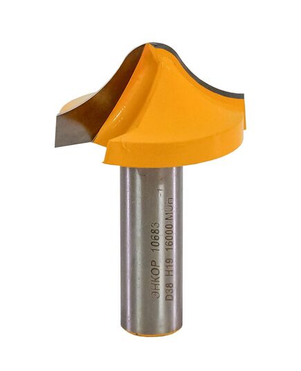 Фреза ЭНКОР кромочная фигурная ф 38х19 мм, хв. 12 мм (10683э), изображение 3