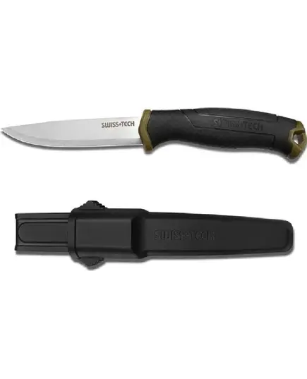 Нож WORKPRO туристический  105/210мм с пластиковым чехлом