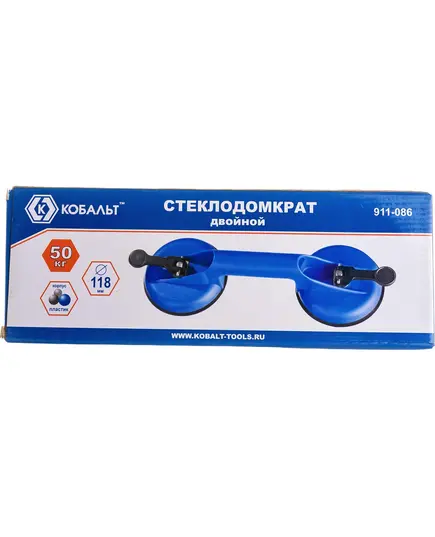 Стеклодомкрат КОБАЛЬТ двойной пластиковый, 50 кг, коробка (911-086), изображение 6