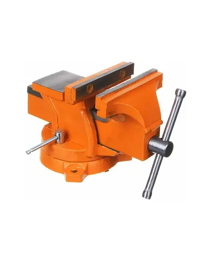 Тиски слесарные ЕРМАК с поворотным механизмом 125мм, изображение 3