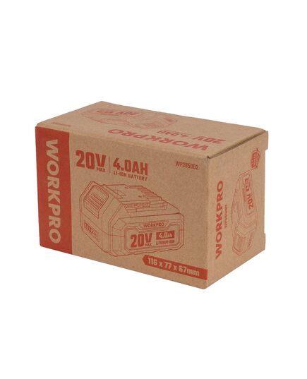 Аккумулятор Li-ion 20 Вольт, 4 Ач WORKPRO, изображение 6