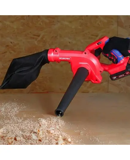 Воздуходувка аккумуляторная, 20 Вольт (без аккумулятора) WORKPRO, изображение 4