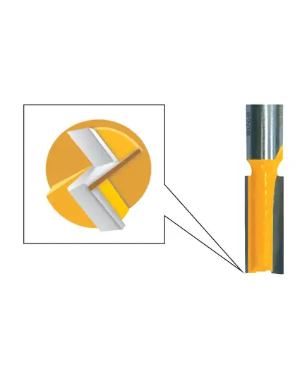 Фреза ЭНКОР пазовая прямая, ф19х50мм, хв.12мм, серия "ПРОФ" (46003э), изображение 2