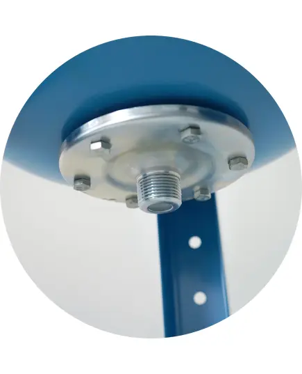 Гидроаккумулятор UNIPUMP 80л, ГВ (БЭЗ), сталь, мембрана - EPDM, d - 420 мм, Н -  865 мм, нижнее подключение, присоед. размер 1", изображение 2