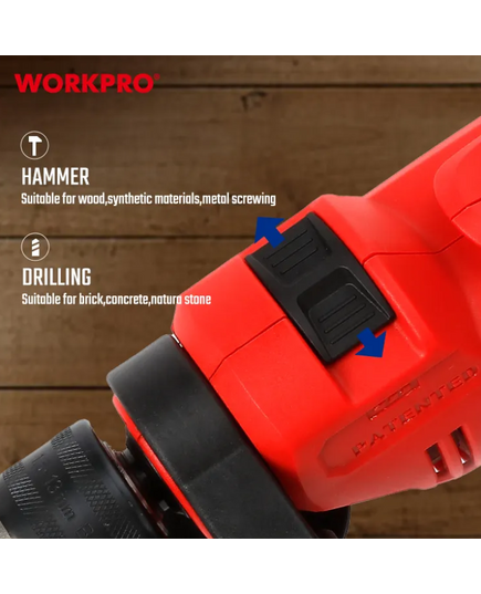 Дрель ударная 710 Вт WORKPRO, изображение 5