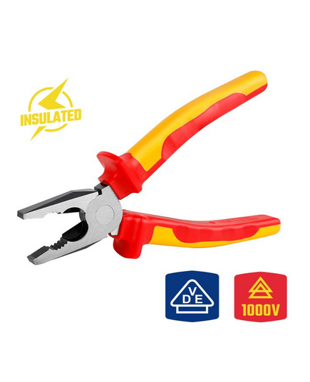 Пассатижи диэлектрические комбинированные 160 мм (до 1000 В) WORKPRO, изображение 2