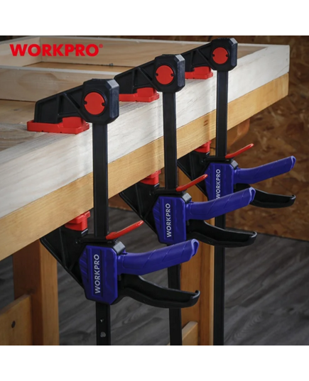 Струбцина быстрозажимная/распорная 150 мм (до 135 кг сверхпрочная) WORKPRO, изображение 6