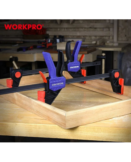 Струбцина быстрозажимная/распорная 150 мм (до 135 кг сверхпрочная) WORKPRO, изображение 5