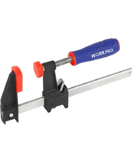 Струбцина тип F 300 мм (стальной зажим) WORKPRO, изображение 3