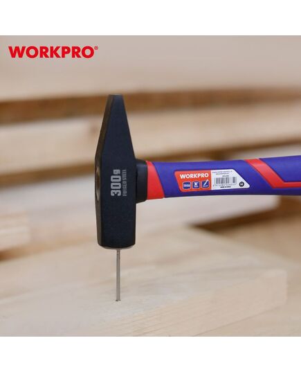 Молоток слесарный с фиберглас. рукояткой 300 г WORKPRO, изображение 5