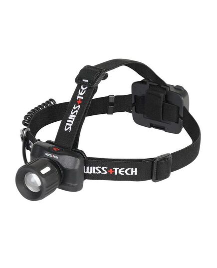 Фонарик налобный 4AAA, 150/100 м, регулир. фокус, 3 режима SWISS+TECH