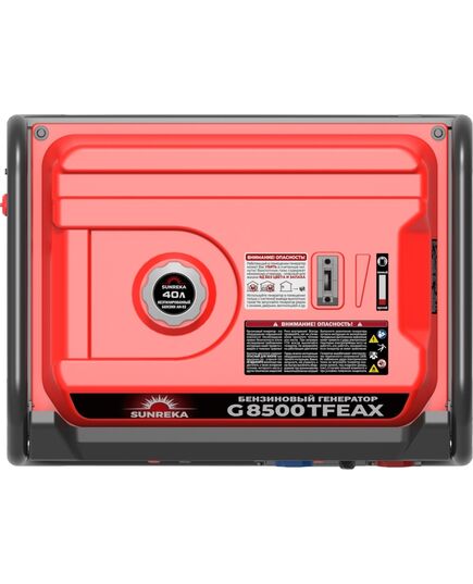 Электростанция бензиновая SUNREKA G8500TFEAX, 8.5 кВт, один.мощ. на 1-Ф и 3-Ф, электростартер, изображение 6
