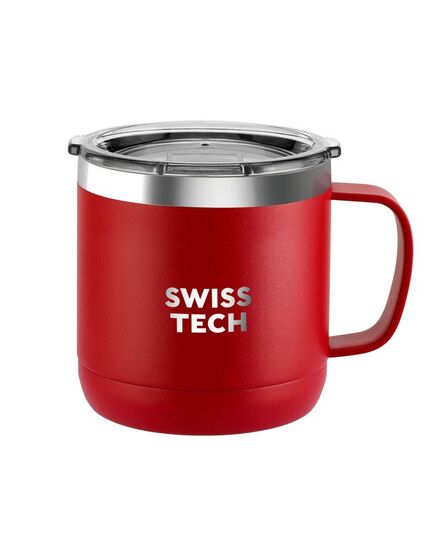 Кружка термо 413 мл с крышкой, нержавеющая сталь с покрытием SWISS+TECH