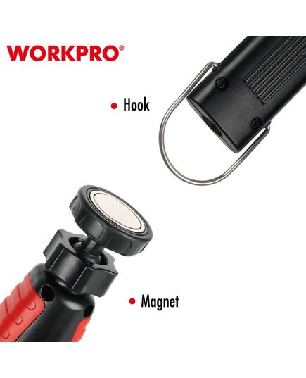 Фонарик светодиодный 60-400LM, перезаряжаемый WORKPRO, изображение 6