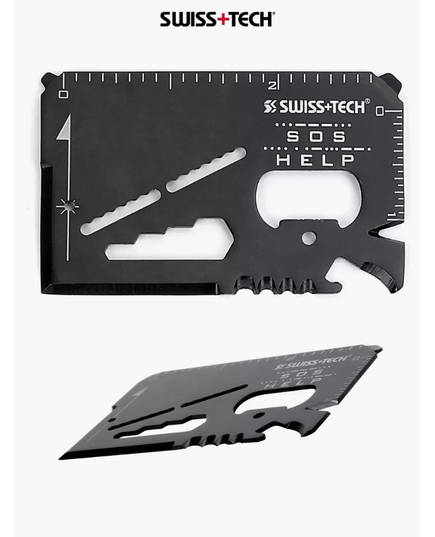 Мультитул 17 в 1 кредитка линейка/ключ/нож SWISS+TECH, изображение 2