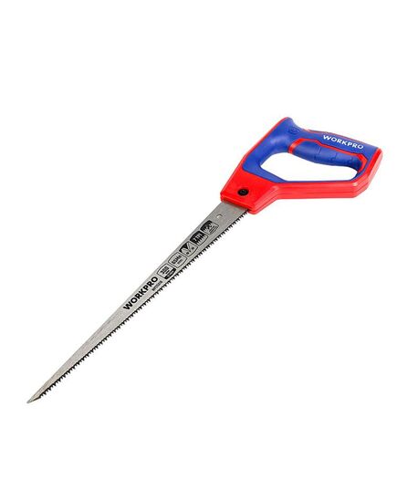 Ножовка по дереву 300 мм из стали 65Mn WORKPRO, изображение 3