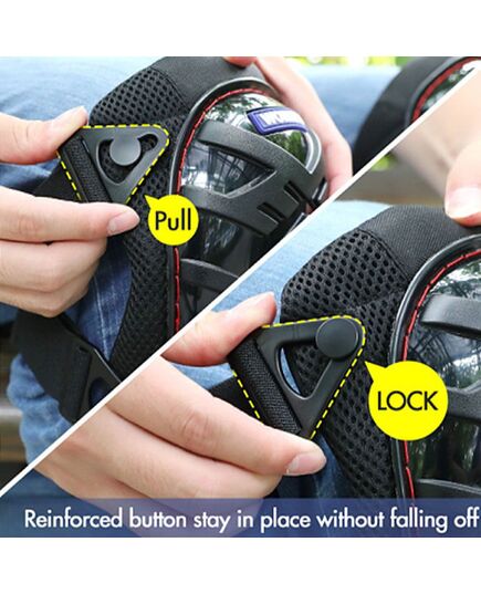 Наколенники WORKPRO защитные, 180 г, пластиковый TPR-материал + нейлон 600D, подкладка EVA, (WP377008), изображение 4