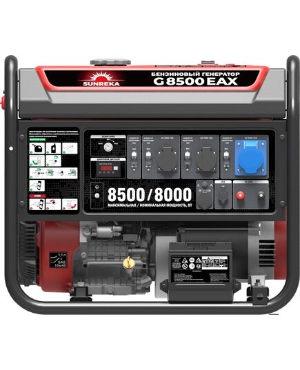 Электростанция бензиновая SUNREKA G8500TEAX, 8.5 кВт, 3-Ф, электростартер, изображение 2