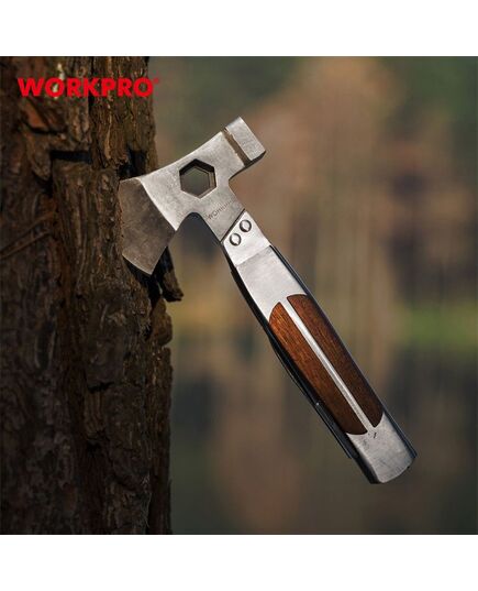 Мультитул 12 в 1, 155 мм, с топором WORKPRO, изображение 8